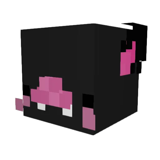 Latebat Minecraft avatar head, 3D render