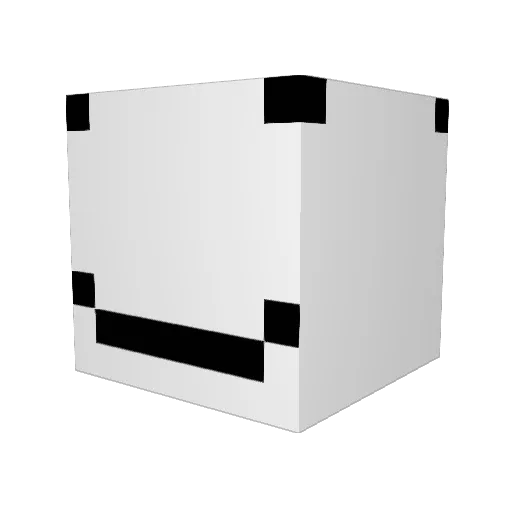 Latelix Minecraft avatar head, 3D render