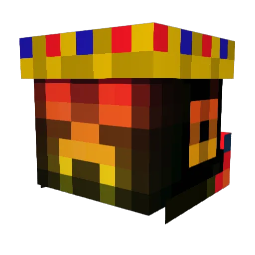 Latelord Minecraft avatar head, 3D render