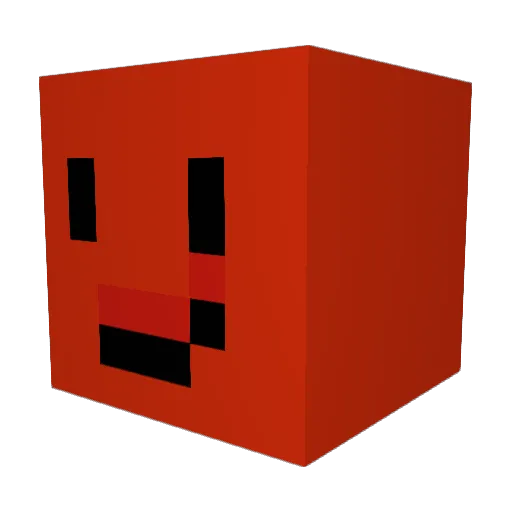 Latenic Minecraft avatar head, 3D render