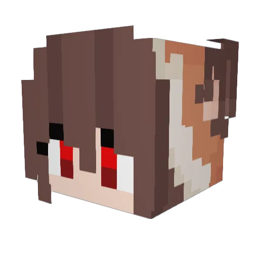 Latentsage Minecraft avatar head, 3D render