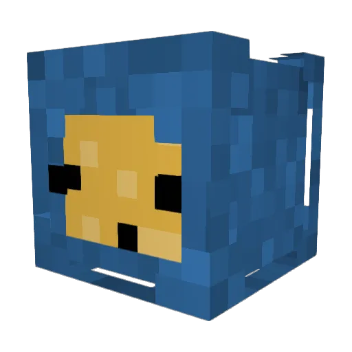 LaterTought Minecraft avatar head, 3D render