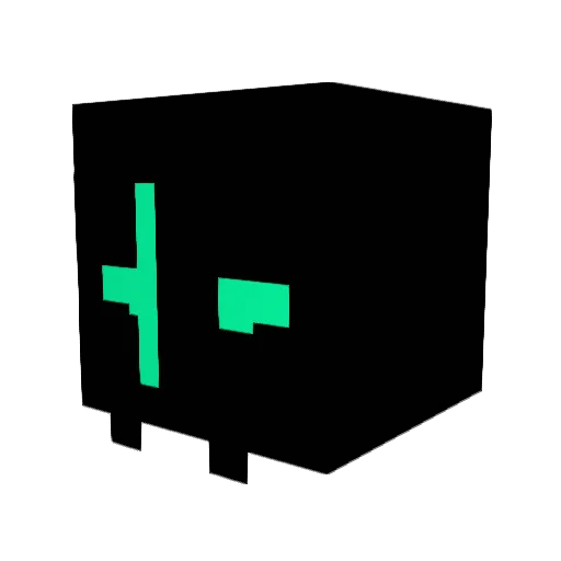 Laterest Minecraft avatar head, 3D render
