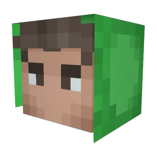 LatexLone Minecraft avatar head, 3D render