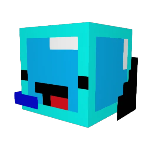 LathanVT Minecraft avatar head, 3D render