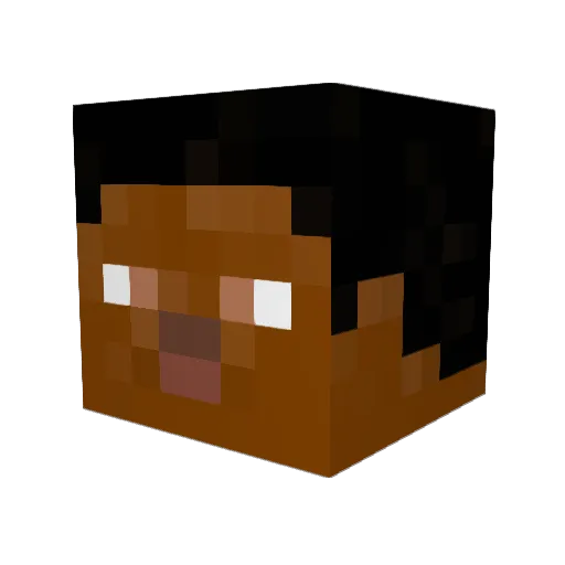 LathanWash Minecraft avatar head, 3D render