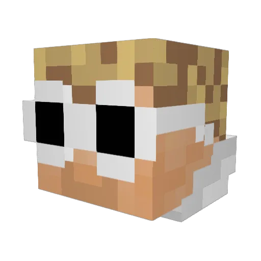 Lathanium1 Minecraft avatar head, 3D render