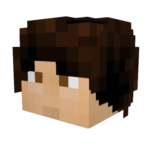 Latheir Minecraft avatar head, 3D render