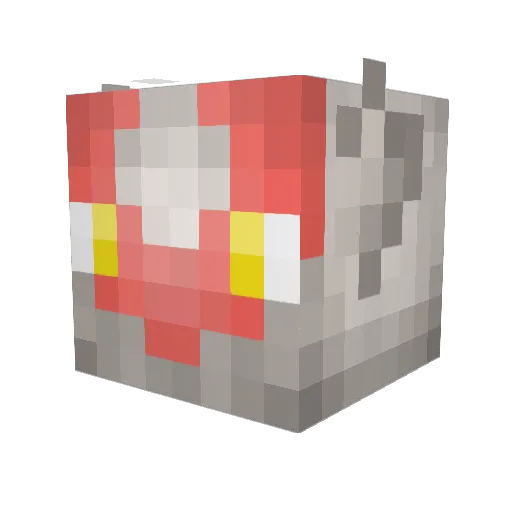 Latias72 Minecraft avatar head, 3D render