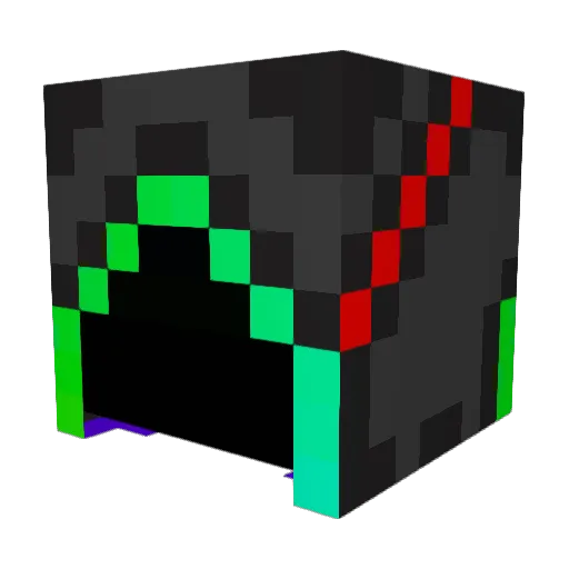 Latiency Minecraft avatar head, 3D render
