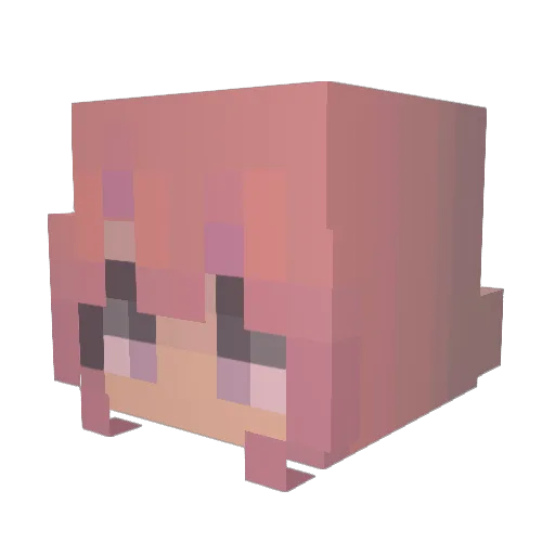 Latinbunny Minecraft avatar head, 3D render