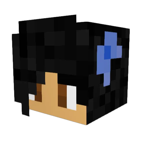 Latineo Minecraft avatar head, 3D render