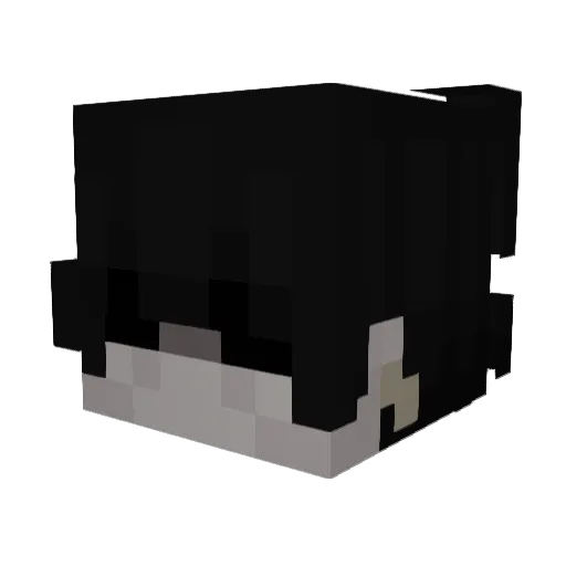 Latino Minecraft avatar head, 3D render