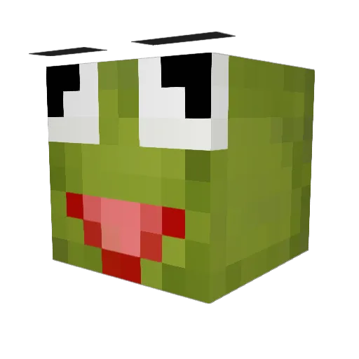 Latissi Minecraft avatar head, 3D render