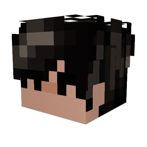 Latles Minecraft avatar head, 3D render