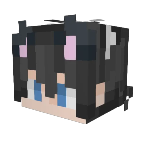 Latmarker Minecraft avatar head, 3D render