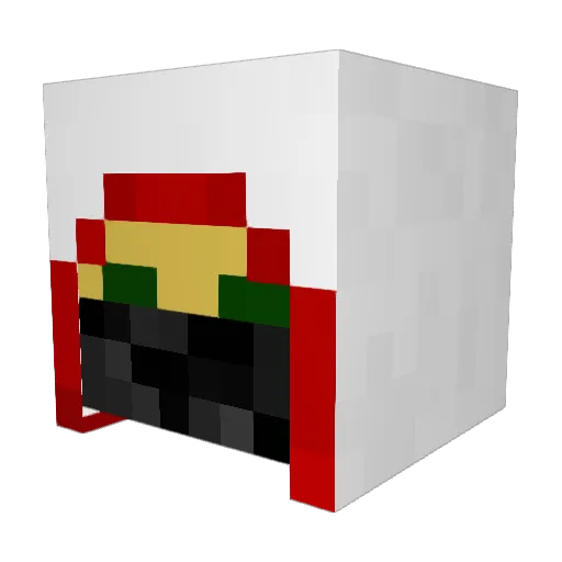 Latnepyt Minecraft avatar head, 3D render