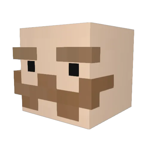 Latodorian Minecraft avatar head, 3D render
