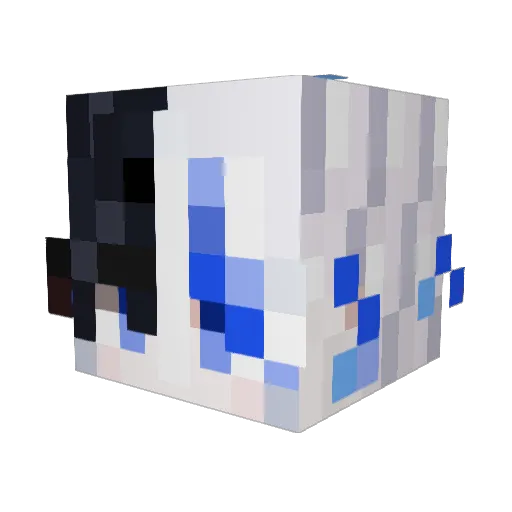 LatomeID Minecraft avatar head, 3D render