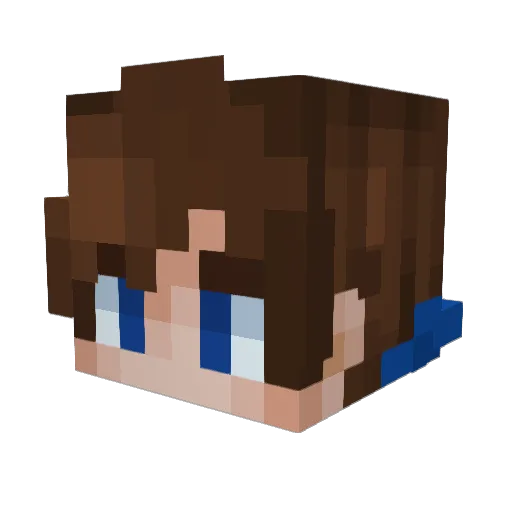 Latozzz Minecraft avatar head, 3D render