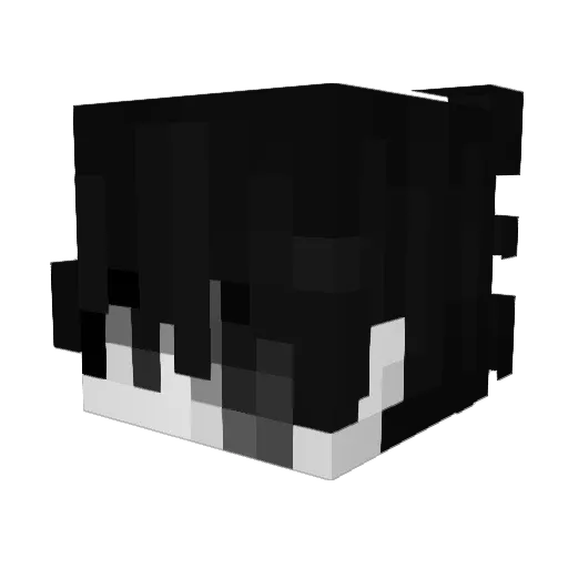 Latrux Minecraft avatar head, 3D render