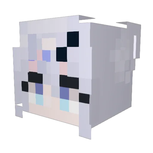 Lats_ Minecraft avatar head, 3D render
