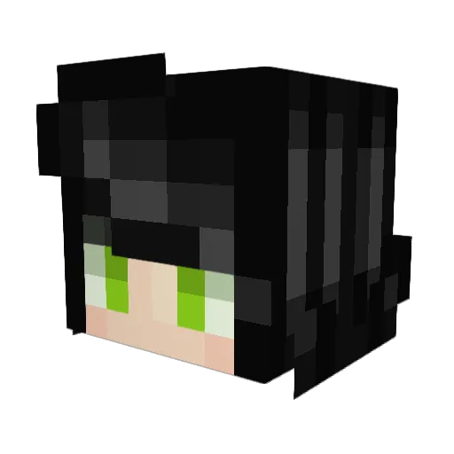 LatteCheeze Minecraft avatar head, 3D render