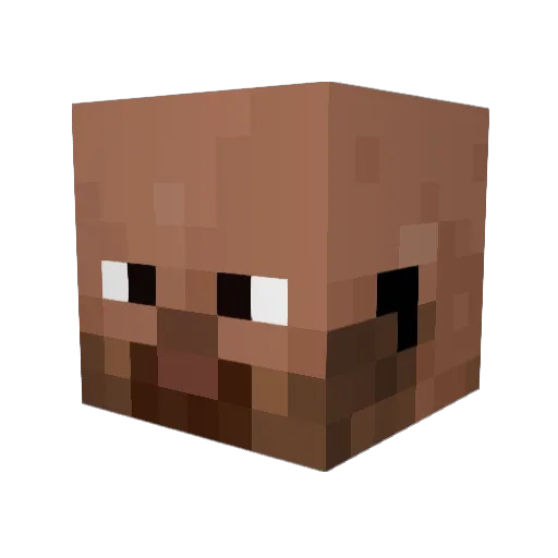 Lattell Minecraft avatar head, 3D render