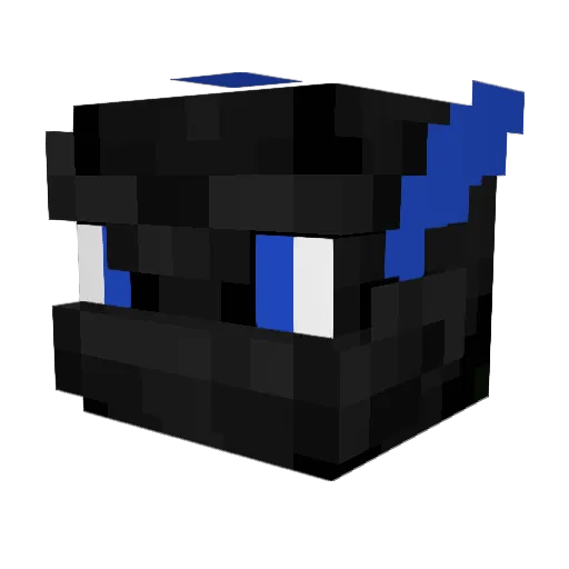 Laturo Minecraft avatar head, 3D render