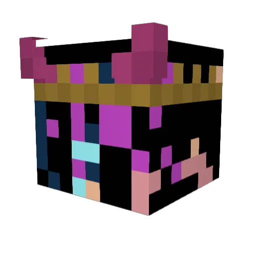 Latutu21 Minecraft avatar head, 3D render