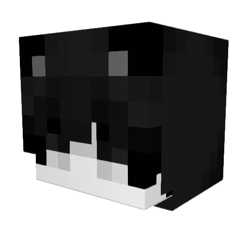Latvian Minecraft avatar head, 3D render