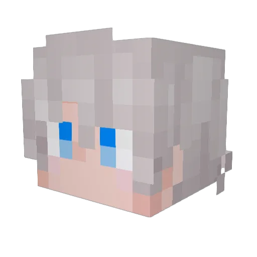 Latxx Minecraft avatar head, 3D render