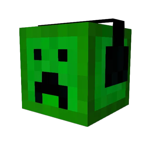 Latzdose Minecraft avatar head, 3D render