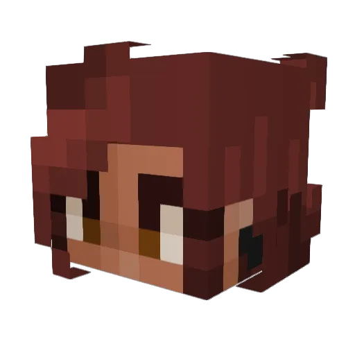 LauDev Minecraft avatar head, 3D render