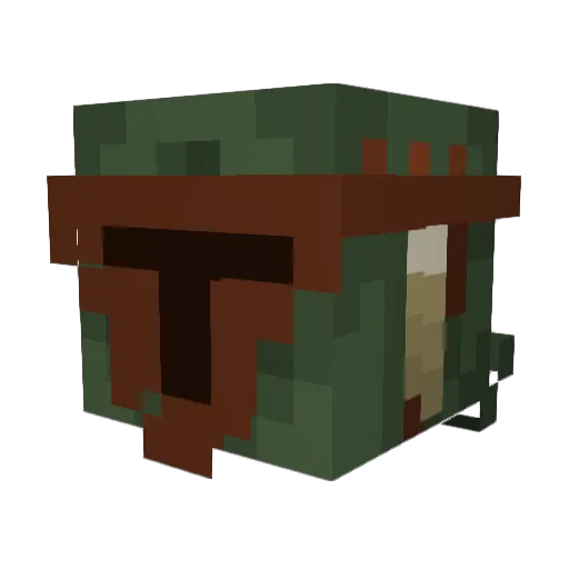 LauJust Minecraft avatar head, 3D render