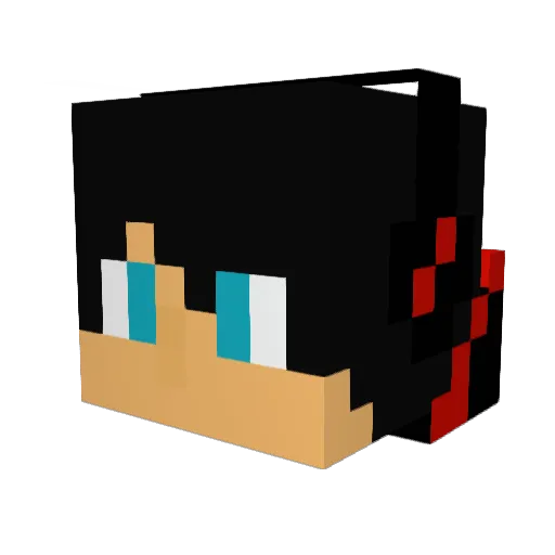 LauNCKC Minecraft avatar head, 3D render