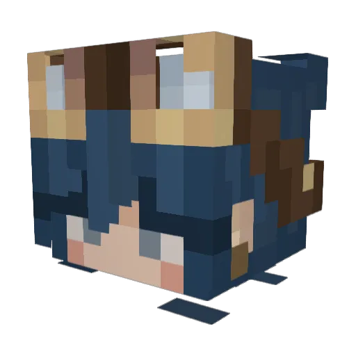 LauR3n003 Minecraft avatar head, 3D render