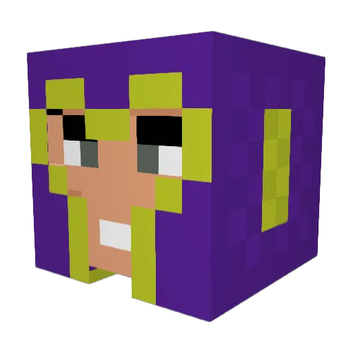 Laubgammer Minecraft avatar head, 3D render