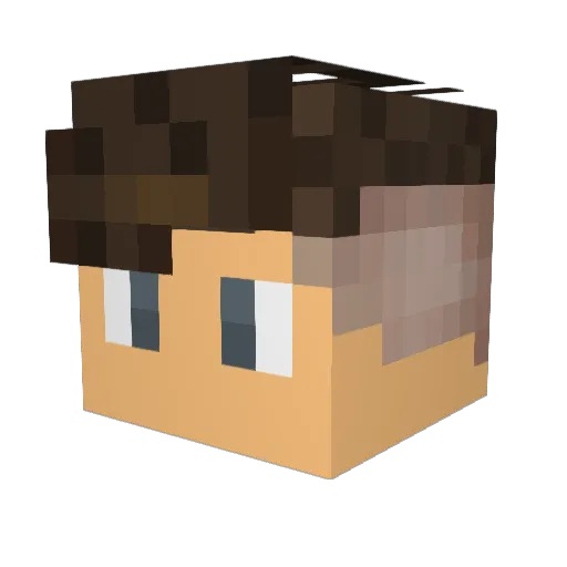 LauchAsteroid19 Minecraft avatar head, 3D render
