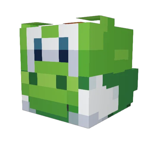 Lauchi5 Minecraft avatar head, 3D render
