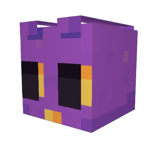 Lauff_ Minecraft avatar head, 3D render