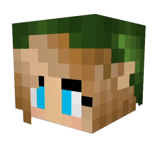Laughing68 Minecraft avatar head, 3D render