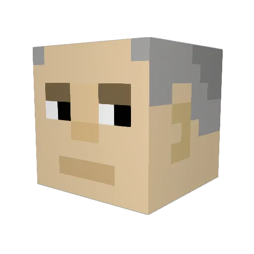 LaughingBTW Minecraft avatar head, 3D render