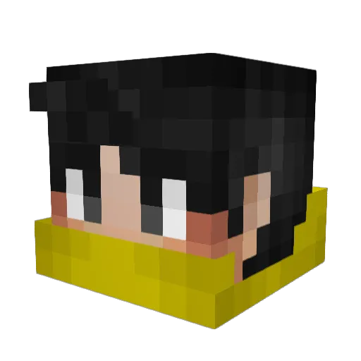 LaughingGraphics Minecraft avatar head, 3D render