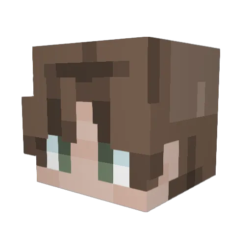 Laughinguy1 Minecraft avatar head, 3D render