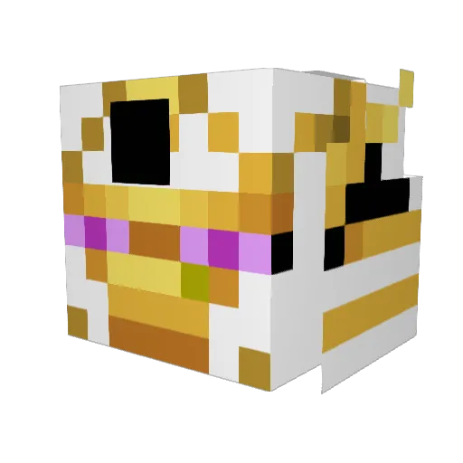Laugongo Minecraft avatar head, 3D render