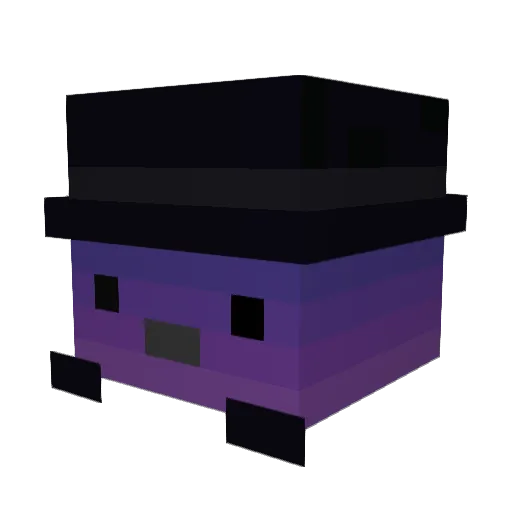 Laugusus Minecraft avatar head, 3D render