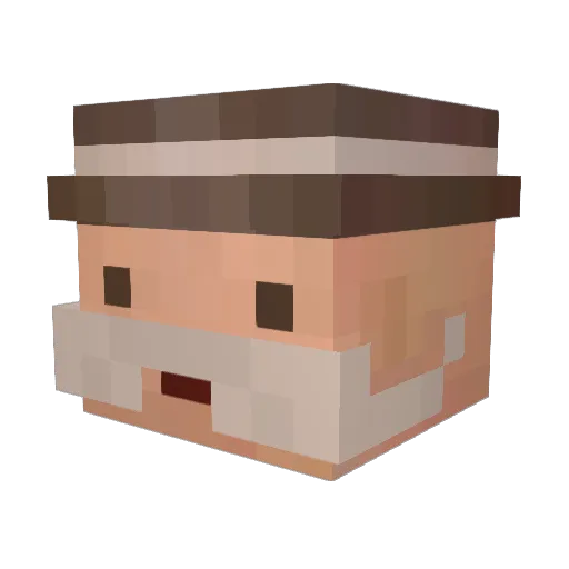 Laulau382 Minecraft avatar head, 3D render