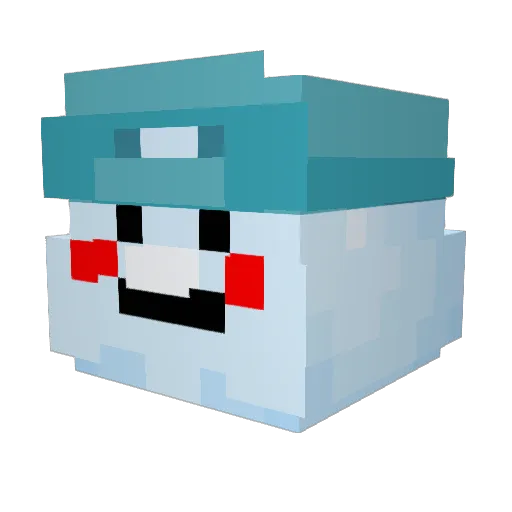 Launi28 Minecraft avatar head, 3D render