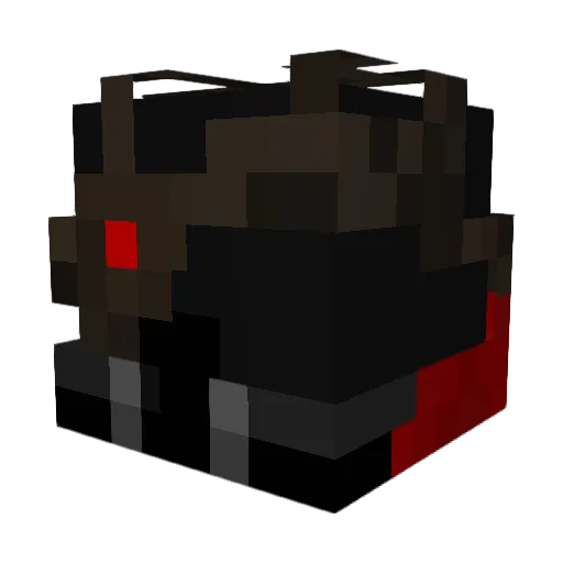 Lauprak Minecraft avatar head, 3D render